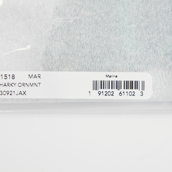 Coach 21518 Marine Blue Leather Sharky Bag Charm - Picture 6 of 6